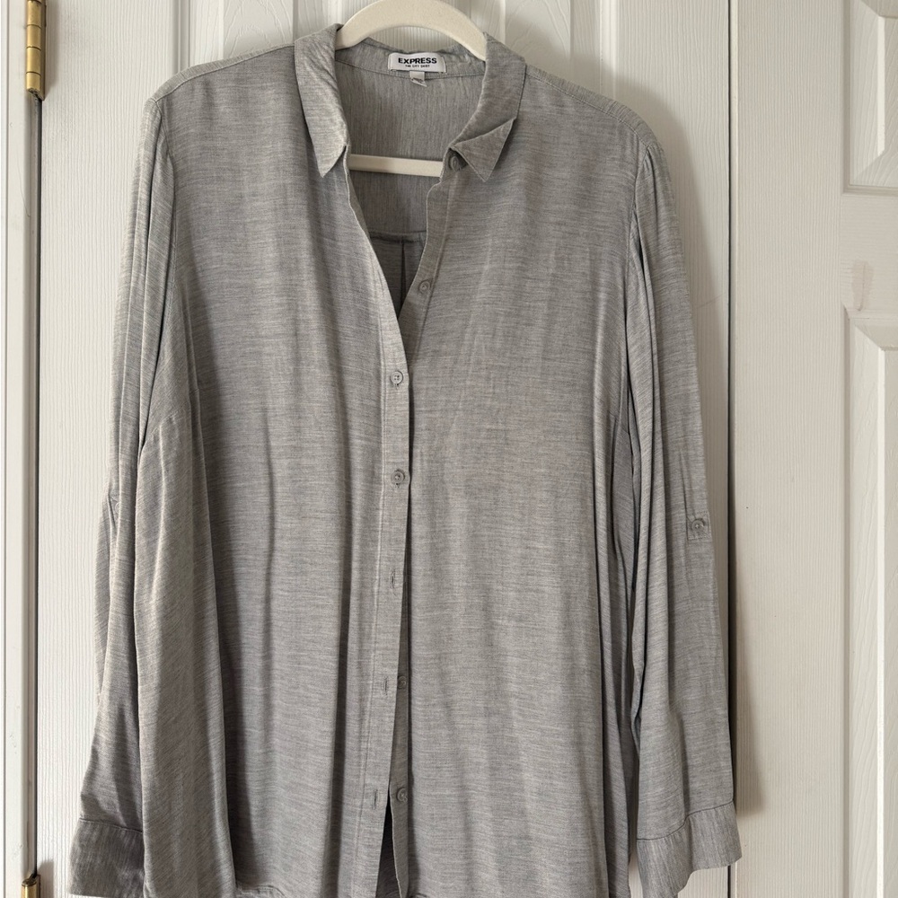 Express Light Gray City Shirt